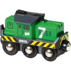 BRIO World Batterie-Frachtlok, Spielfahrzeug (grün)