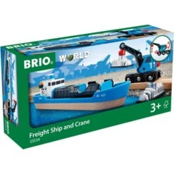 BRIO World Containerschiff Mit Kranwagen, Spielfahrzeug -Spielzeug Verkäufe BRIO World Containerschiff mit Kranwagen Spielfahrzeug@@1ss6e03e 3