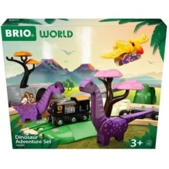 BRIO World Dinosaurier Abenteuer-Set, Bahn