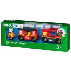 BRIO World Feuerwehr-Leiterfahrzeug, Spielfahrzeug (rot/gelb, Mit Licht & Sound) -Spielzeug Verkäufe BRIO World Feuerwehr Leiterfahrzeug Spielfahrzeug@@1ss6e00y 4