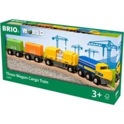 BRIO World Güterzug Mit Drei Waggons, Spielfahrzeug -Spielzeug Verkäufe BRIO World G terzug mit drei Waggons Spielfahrzeug@@1ss6e04m 2