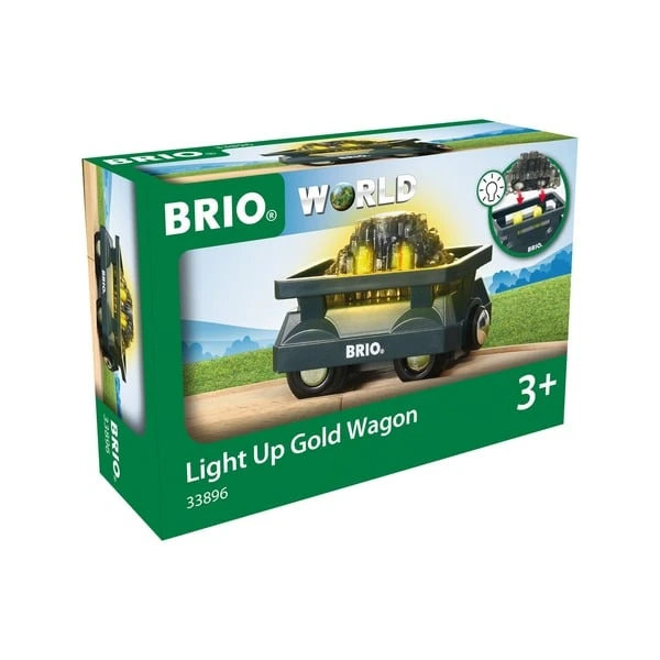 BRIO World Goldwaggon Mit Licht, Spielfahrzeug 4 BRIO World Goldwaggon Mit Licht, Spielfahrzeug – Bild 2