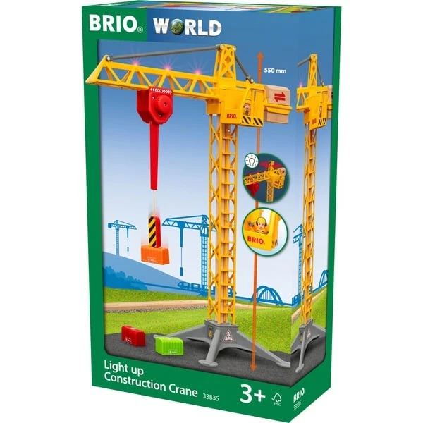 BRIO World Großer Baukran Mit Licht, Bahn 5 BRIO World Großer Baukran Mit Licht, Bahn – Bild 3