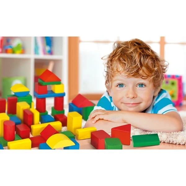 Eichhorn Eichhorn Bunte Holzbausteine, Konstruktionsspielzeug 5 Eichhorn Eichhorn Bunte Holzbausteine, Konstruktionsspielzeug – Bild 3