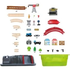 Hape Eisenbahn-Baukasten-Set -Spielzeug Verkäufe Hape Eisenbahn Baukasten Set@@1ss9he15 5