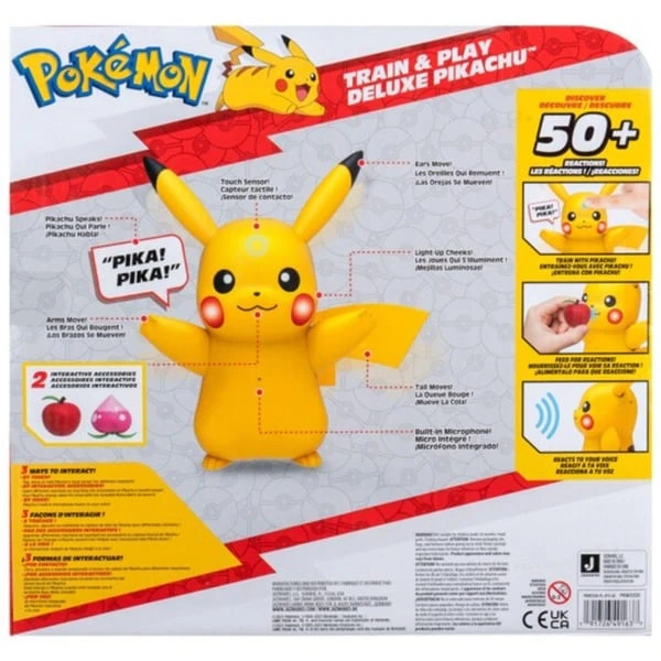 Jazwares Pokémon - Train & Play Deluxe Pikachu, Spielfigur (15 Cm) 10 Jazwares Pokémon - Train & Play Deluxe Pikachu, Spielfigur (15 Cm) – Bild 8