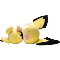 Jazwares Pokémon - Schlafender Plüsch Pichu, Kuscheltier