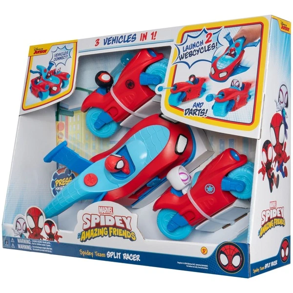 Jazwares Spidey Team Split Racer - Jet + 2 Motorräder, Spielfahrzeug 5 Jazwares Spidey Team Split Racer - Jet + 2 Motorräder, Spielfahrzeug – Bild 3