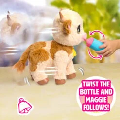 Just Play FurReal Maggie The Feed & Follow Cow, Kuscheltier -Spielzeug Verkäufe Just Play furReal Maggie the Feed Follow Cow Kuscheltier@@100147762 10