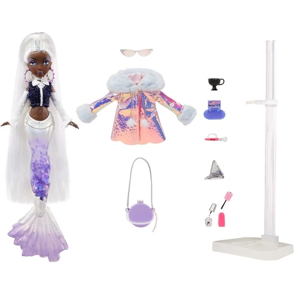 MGA Entertainment Mermaze Mermaidz Winter Waves Crystabella, Puppe 4 MGA Entertainment Mermaze Mermaidz Winter Waves Crystabella, Puppe – Bild 2