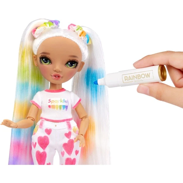 MGA Entertainment Rainbow High Color & Create Fashion Doll - Green Eyes, Puppe – Bild 9