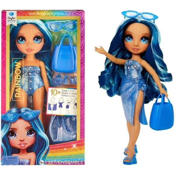 MGA Entertainment Rainbow High Swim & Style - Skyler (Blue), Puppe 3 MGA Entertainment Rainbow High Swim & Style - Skyler (Blue), Puppe
