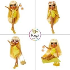 MGA Entertainment Rainbow High Swim & Style - Sunny (Yellow), Puppe -Spielzeug Verkäufe MGA Entertainment Rainbow High Swim Style Sunny Yellow Puppe@@100043957 4