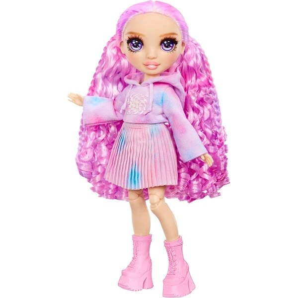 MGA Entertainment Rainbow High Watercolor & Create DIY Modepuppe - Violette Augen – Bild 6