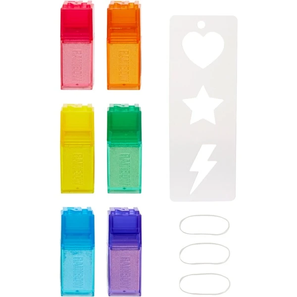 MGA Entertainment Rainbow High Watercolor & Create DIY Modepuppe - Violette Augen – Bild 7