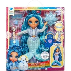 MGA Entertainment Rainbow High Winter Wonderland Doll - Bella (Blue), Puppe