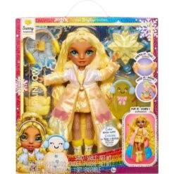 MGA Entertainment Rainbow High Winter Wonderland Doll - Sunny (Yellow), Puppe