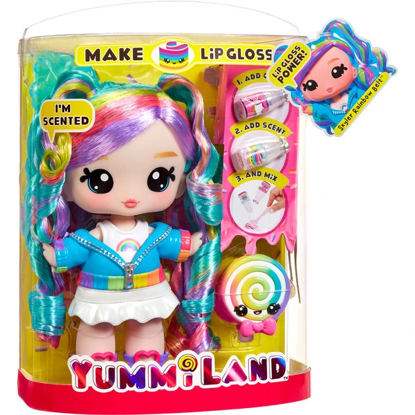 MGA EntertainmentYummiland Large Doll + Lip Gloss Pet - Skyler Rainbow Belt, Puppe 3 MGA EntertainmentYummiland Large Doll + Lip Gloss Pet - Skyler Rainbow Belt, Puppe
