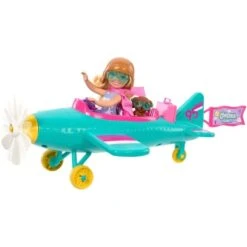 Mattel Barbie Chelsea Flugzeug Puppe Und Spielset (7 Zubehörteile)