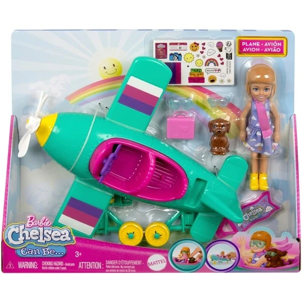 Mattel Barbie Chelsea Flugzeug Puppe Und Spielset (7 Zubehörteile) 8 Mattel Barbie Chelsea Flugzeug Puppe Und Spielset (7 Zubehörteile) – Bild 6