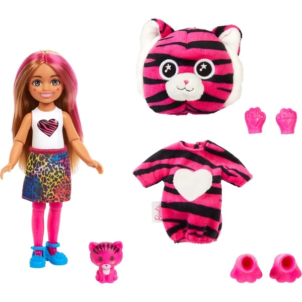 Mattel Barbie Cutie Reveal Chelsea Jungle Series - Tiger, Puppe 5 Mattel Barbie Cutie Reveal Chelsea Jungle Series - Tiger, Puppe – Bild 3