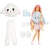 Mattel Barbie Cutie Reveal Cozy Cute Serie - Lämmchen, Puppe