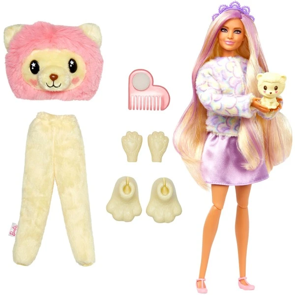 Mattel Barbie Cutie Reveal Cozy Cute Serie - Löwe, Puppe 3 Mattel Barbie Cutie Reveal Cozy Cute Serie - Löwe, Puppe