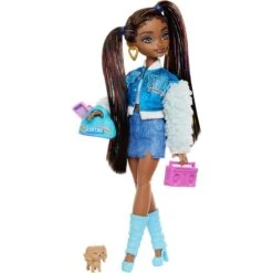 Mattel Barbie Dream Besties Brooklyn Modepuppe (mit Zubehör Zum Thema Video Und Musik)