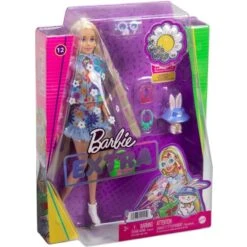 Mattel Barbie Extra Puppe Flower Power -Spielzeug Verkäufe Mattel Barbie Extra Puppe Flower Power@@1806317 6