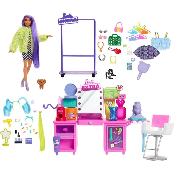 Mattel Barbie Extra Spielset Mit Puppe Und Stylingtisch 4 Mattel Barbie Extra Spielset Mit Puppe Und Stylingtisch – Bild 2