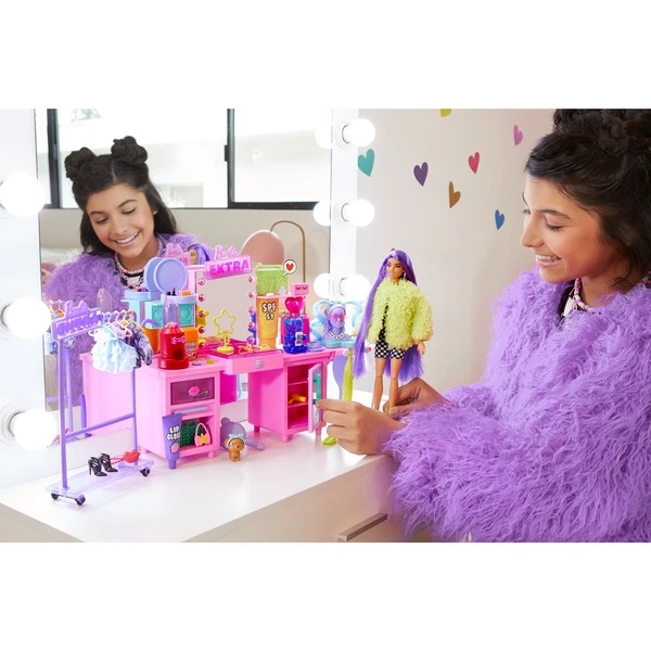Mattel Barbie Extra Spielset Mit Puppe Und Stylingtisch 10 Mattel Barbie Extra Spielset Mit Puppe Und Stylingtisch – Bild 8