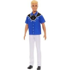Mattel Barbie Fashionistas Blonde Ken-Puppe Mit Westernlook
