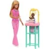 Mattel Barbie Kinderärztin-Puppe (mit Baby-Patientenpuppe, Möbeln Und Zubehör) -Spielzeug Verkäufe Mattel Barbie Kinder rztin Puppe@@100098455