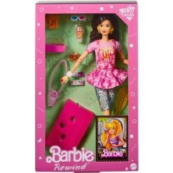 Mattel Barbie Rewind 80er Retro-Serie - Filmabend-Puppe -Spielzeug Verkäufe Mattel Barbie Rewind 80er Retro Serie Filmabend Puppe@@100011060 1