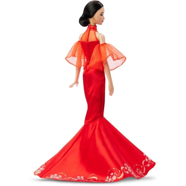 Mattel Barbie Signature Lunar New Year Mit Qipao Und Goldenen Accessories, Puppe 4 Mattel Barbie Signature Lunar New Year Mit Qipao Und Goldenen Accessories, Puppe – Bild 2