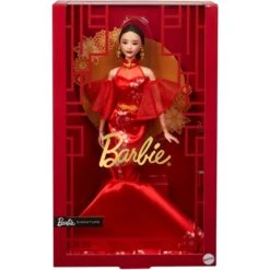 Mattel Barbie Signature Lunar New Year Mit Qipao Und Goldenen Accessories, Puppe 11 Mattel Barbie Signature Lunar New Year Mit Qipao Und Goldenen Accessories, Puppe -Spielzeug Verkäufe Mattel Barbie Signature Lunar New Year mit Qipao und goldenen Accessories Puppe@@100098697 3