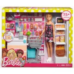 Mattel Barbie Supermarkt Und Puppe -Spielzeug Verkäufe Mattel Barbie Supermarkt und Puppe@@1ssmubc2 7