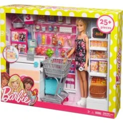 Mattel Barbie Supermarkt Und Puppe -Spielzeug Verkäufe Mattel Barbie Supermarkt und Puppe@@1ssmubc2 8