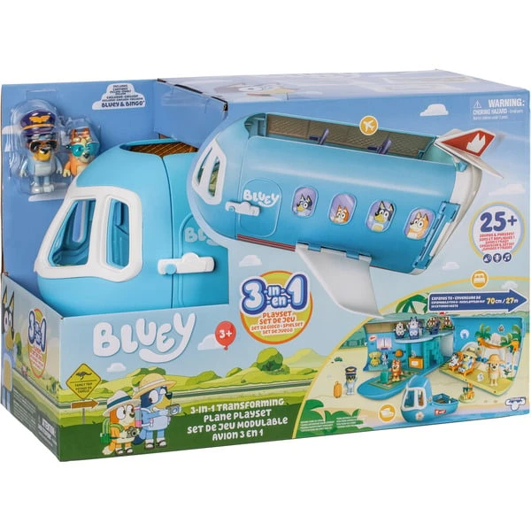 Moose Toys Bluey - 3-in-1 Airplane Spielset, Spielfahrzeug 3 Moose Toys Bluey - 3-in-1 Airplane Spielset, Spielfahrzeug