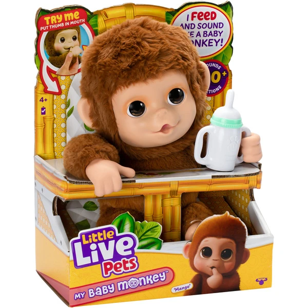 Moose Toys Little Live Pets - Mein Kleiner Affe Mango, Kuscheltier 3 Moose Toys Little Live Pets - Mein Kleiner Affe Mango, Kuscheltier