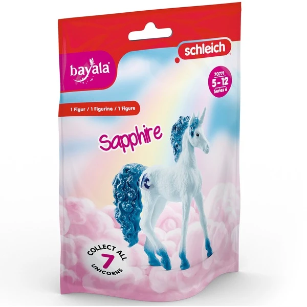 Schleich Bayala Sammeleinhorn Saphir, Spielfigur 4 Schleich Bayala Sammeleinhorn Saphir, Spielfigur – Bild 2