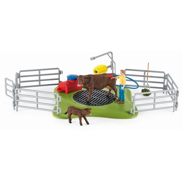 Schleich Farm World Kuh Waschstation, Spielfigur 4 Schleich Farm World Kuh Waschstation, Spielfigur – Bild 2