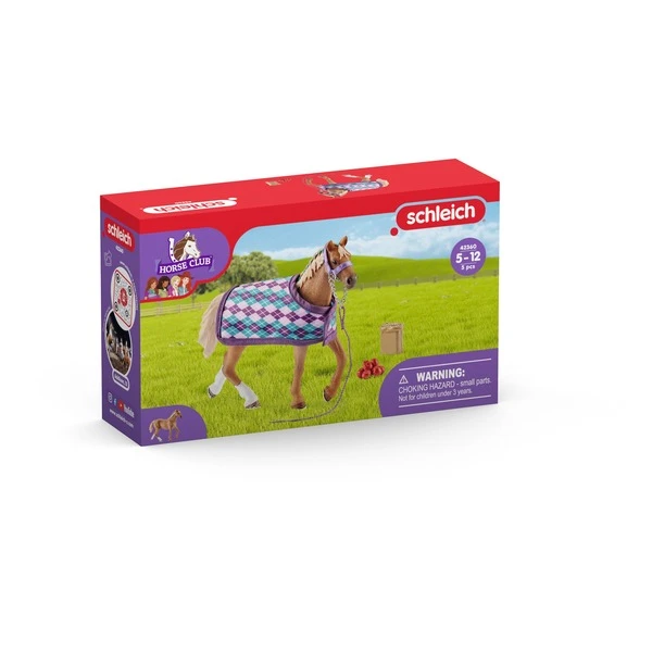 Schleich Horse Club Englisches Vollblut M Decke, Spielfigur 4 Schleich Horse Club Englisches Vollblut M Decke, Spielfigur – Bild 2