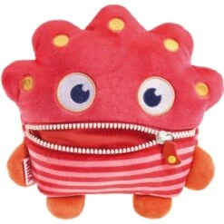 Schmidt Spiele Sorgenfresser Klein Mika, Kuscheltier (rot/rosa, 18 Cm)