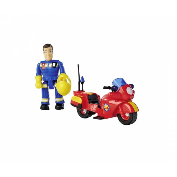 Simba Feuerwehrmann Sam Feuerwehr Motorrad Mit Figur, Spielfahrzeug 5 Simba Feuerwehrmann Sam Feuerwehr Motorrad Mit Figur, Spielfahrzeug – Bild 3