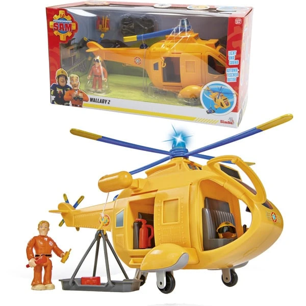 Simba Feuerwehrmann Sam Hubschrauber Wallaby II Mit Figur, Spielfahrzeug 3 Simba Feuerwehrmann Sam Hubschrauber Wallaby II Mit Figur, Spielfahrzeug