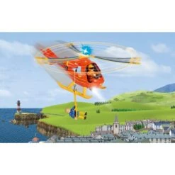 Simba Feuerwehrmann Sam Hubschrauber Wallaby, Spielfahrzeug (orange/gelb, Inkl. Figur) -Spielzeug Verkäufe Simba Feuerwehrmann Sam Hubschrauber Wallaby Spielfahrzeug@@1788534 5