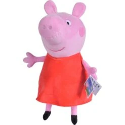 Simba Peppa Wutz, Kuscheltier (rosa/rot, 33 Cm) -Spielzeug Verkäufe Simba Peppa Wutz Kuscheltier@@1ssipy00 1