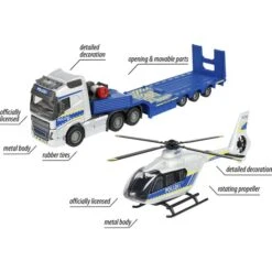 Majorette Simba Volvo Truck + Airbus Police Helicopter, Spielfahrzeug -Spielzeug Verkäufe Simba Volvo Truck Airbus Police Helicopter Spielfahrzeug@@100125219 4
