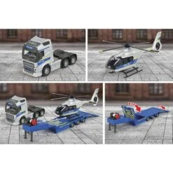Majorette Simba Volvo Truck + Airbus Police Helicopter, Spielfahrzeug -Spielzeug Verkäufe Simba Volvo Truck Airbus Police Helicopter Spielfahrzeug@@100125219 5